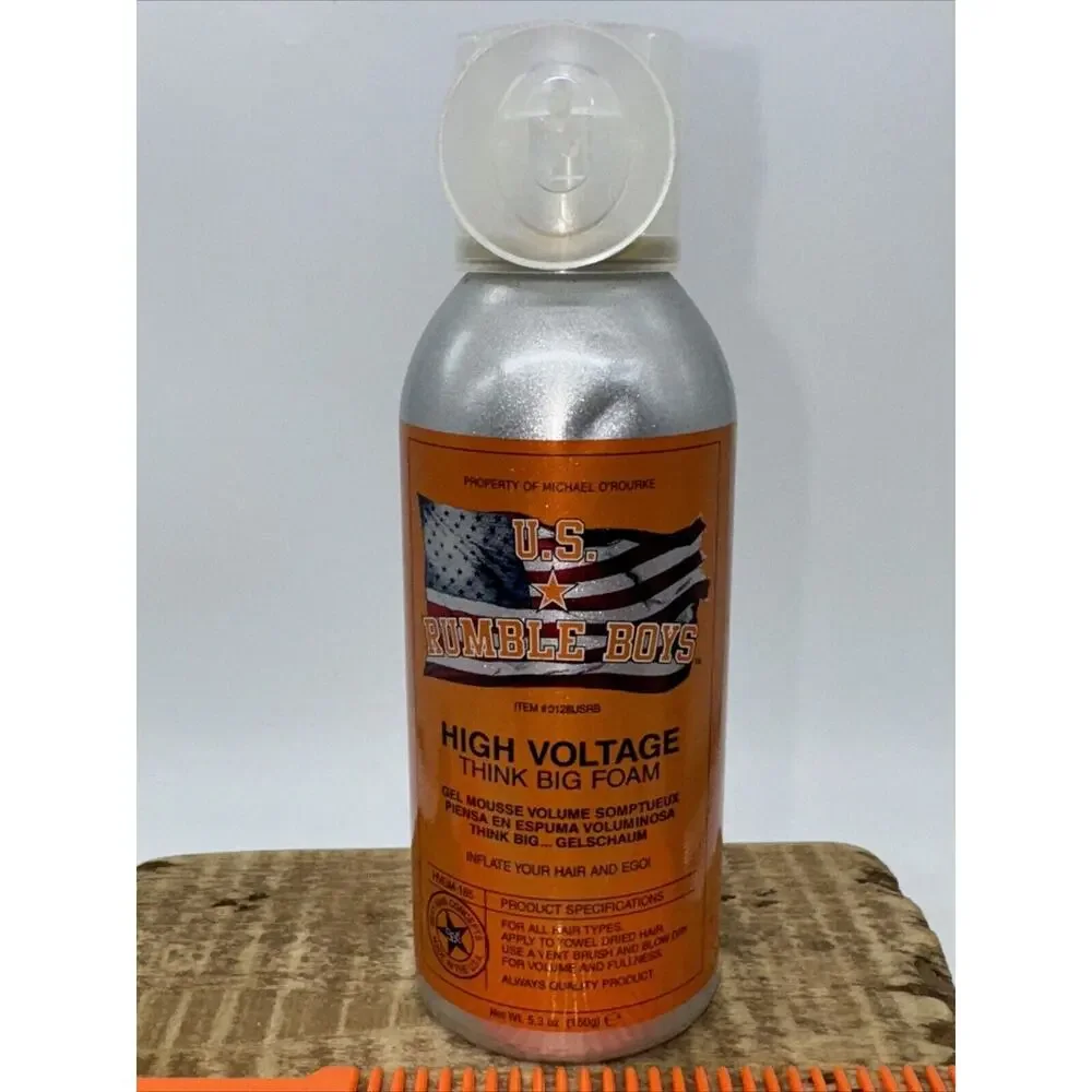 US Rumble Boys High Voltage Think Big Foam Gel Mousse Volumizing Hair‎ Styling